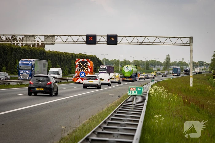ongeval rijksweg a28 r 30,4 hooglanderveen