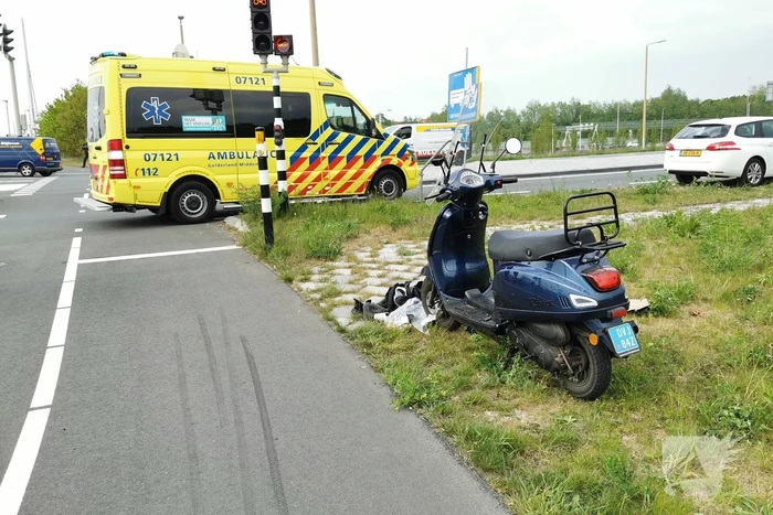 Scooterrijder gewond bij eenzijdig ongeval