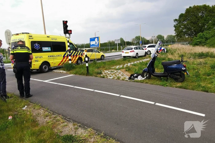 Scooterrijder gewond bij eenzijdig ongeval