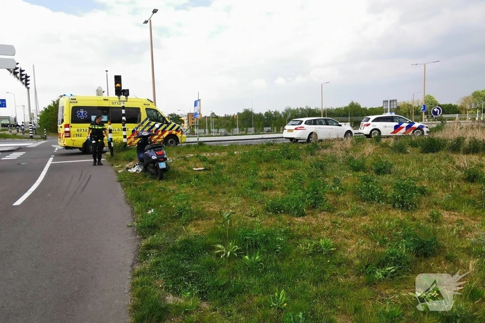 Scooterrijder gewond bij eenzijdig ongeval