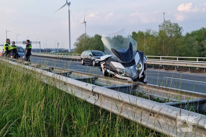 Motorrijder in botsing met auto