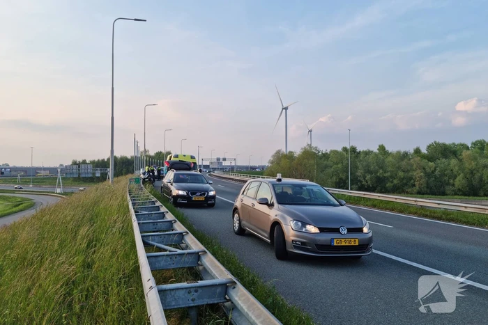 Motorrijder in botsing met auto