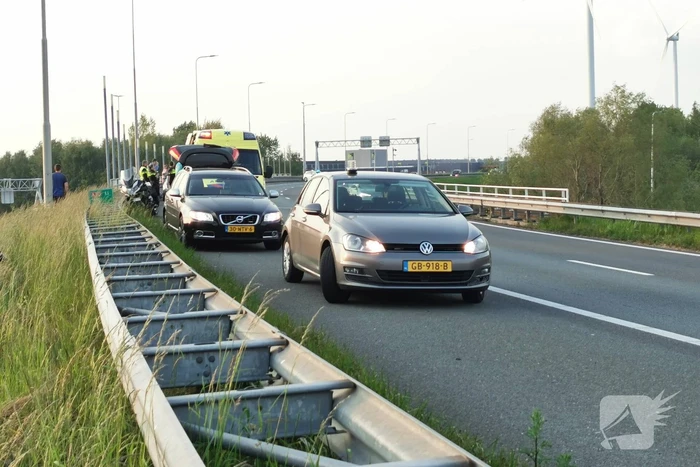 Motorrijder in botsing met auto