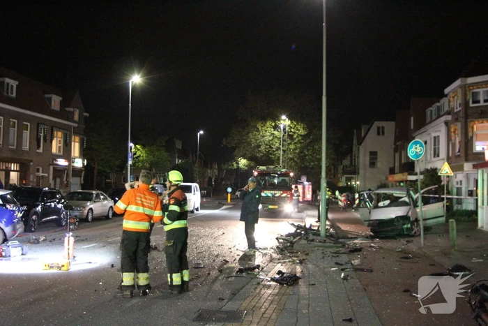 Zwaar gewonde bij frontale crash