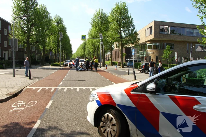 Fietser aangereden op kruising