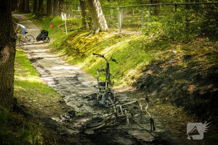 Opnieuw gaan Go Sharing-deelscooters in vlammen op
