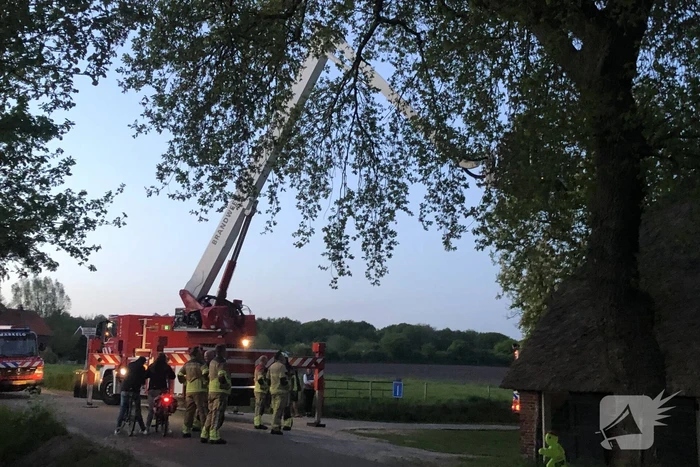 Brand in schoorsteen