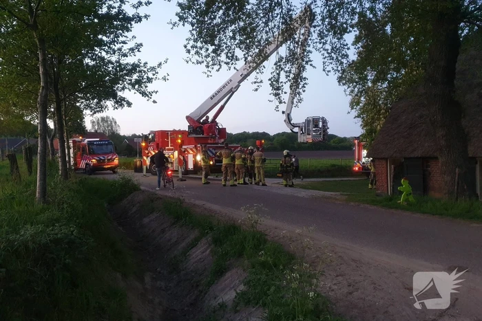 Brand in schoorsteen