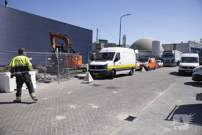 Gasleiding geraakt bij graafwerkzaamheden