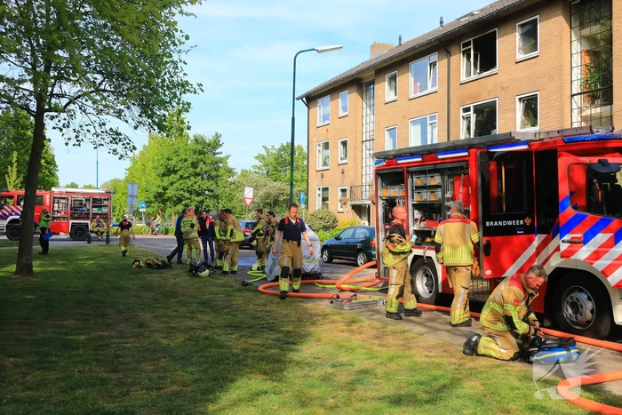 Felle brand in appartementencomplex