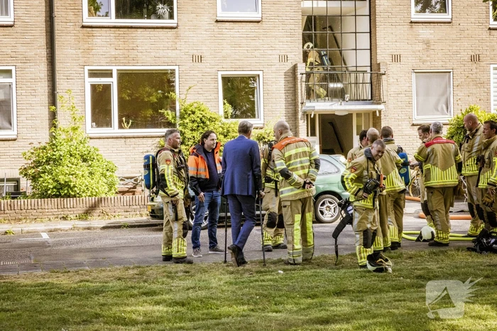 Felle brand in appartementencomplex