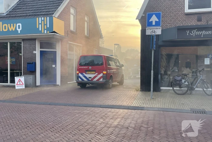 Veel rook bij brandweer oefening