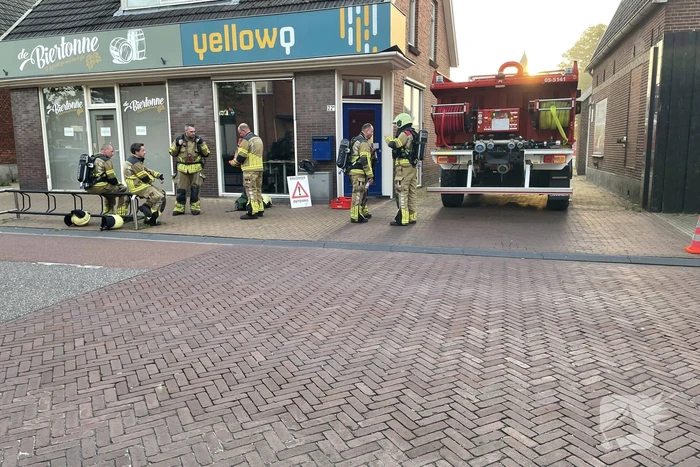Veel rook bij brandweer oefening