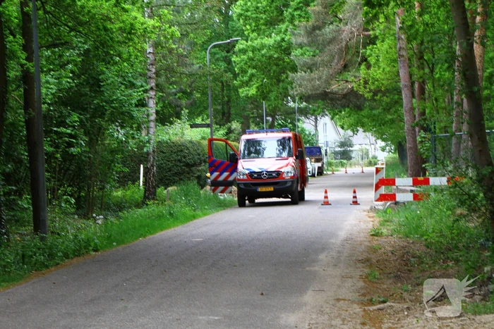 Gasleiding geknapt bij graafwerkzaamheden