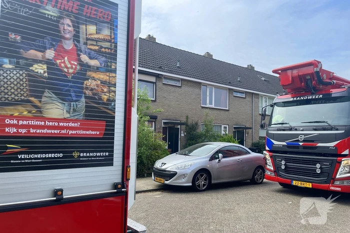 Brand tijdens plaatsen van dakkapel