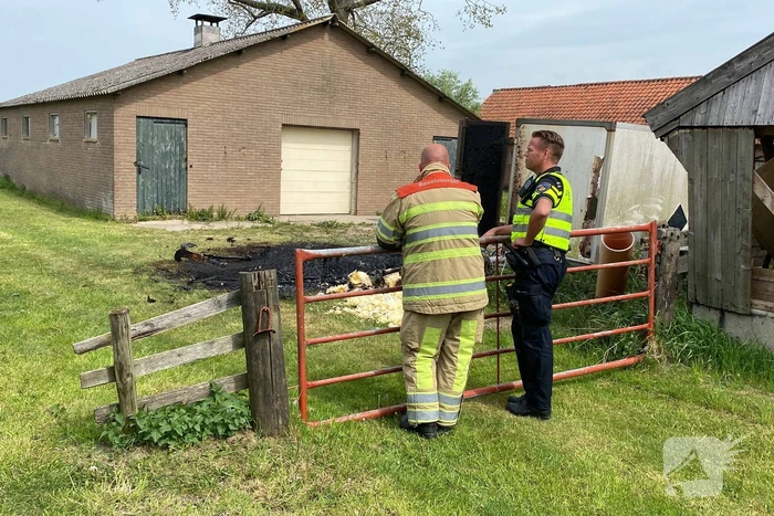 Brand op boerenland snel onder controle