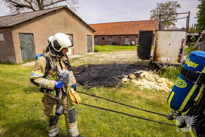 Brand op boerenland snel onder controle