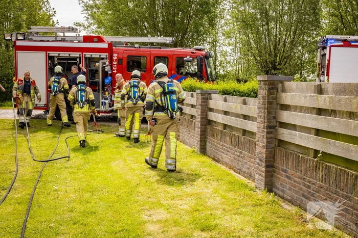Brand op boerenland snel onder controle