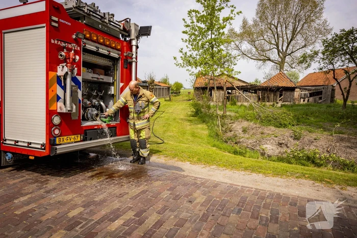 Brand op boerenland snel onder controle