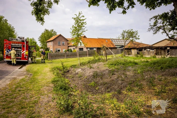 Brand op boerenland snel onder controle