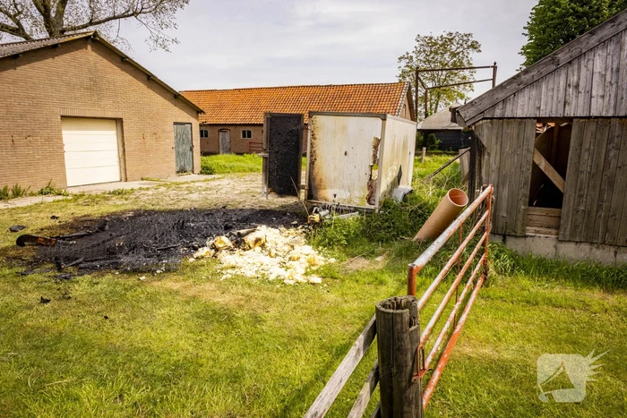 Brand op boerenland snel onder controle