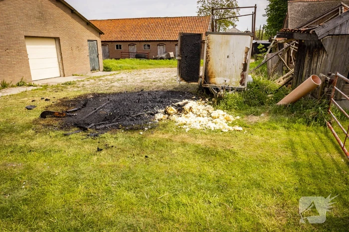 Brand op boerenland snel onder controle