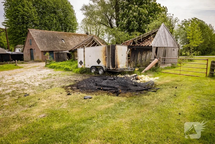 Brand op boerenland snel onder controle