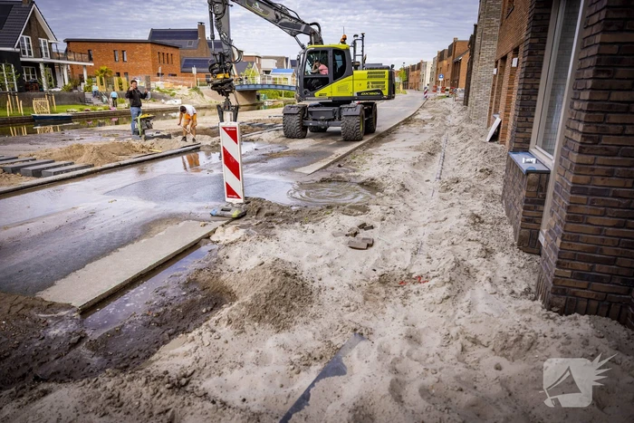 Waterlekkage op bouwterrein Laak-Zuid
