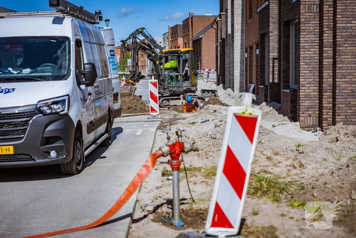 Waterlekkage op bouwterrein Laak-Zuid