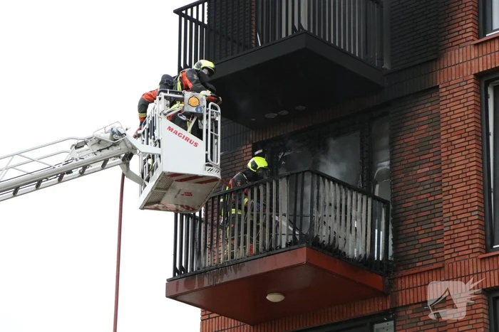 Grote schade na brand op balkon