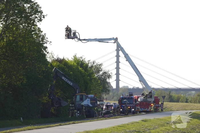 Asbest vrijgekomen bij brand in leegstaande boerderij
