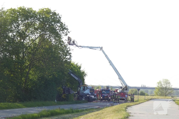 Asbest vrijgekomen bij brand in leegstaande boerderij