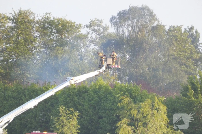 Asbest vrijgekomen bij brand in leegstaande boerderij