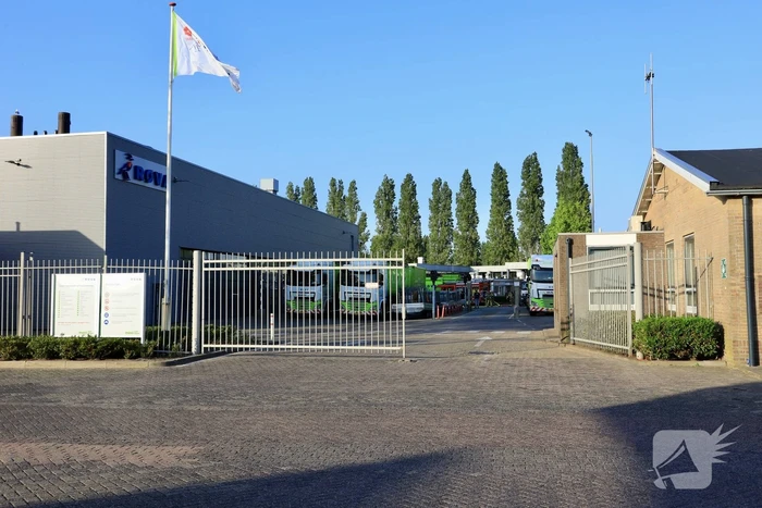 Brand in container met chemisch afval bij Remondis afvalverwerker