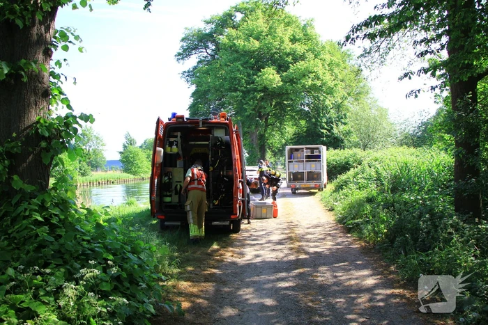 Groot onderzoek langs kanaal