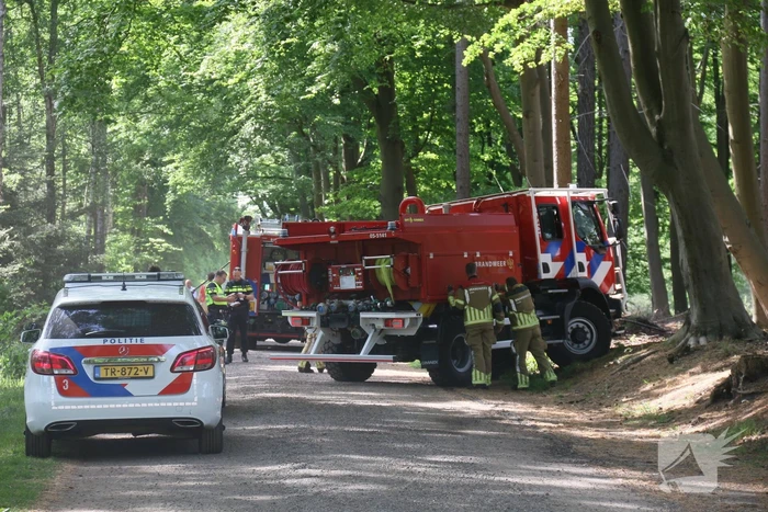 Brand in natuurgebied snel onder controle