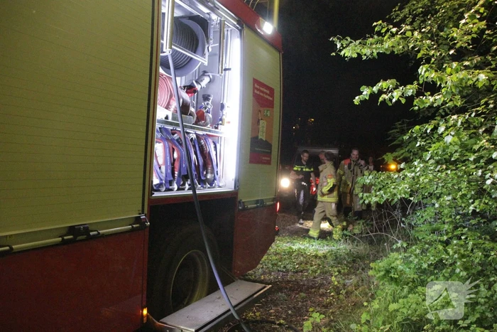 Bosbrand ontstaan door kampvuur