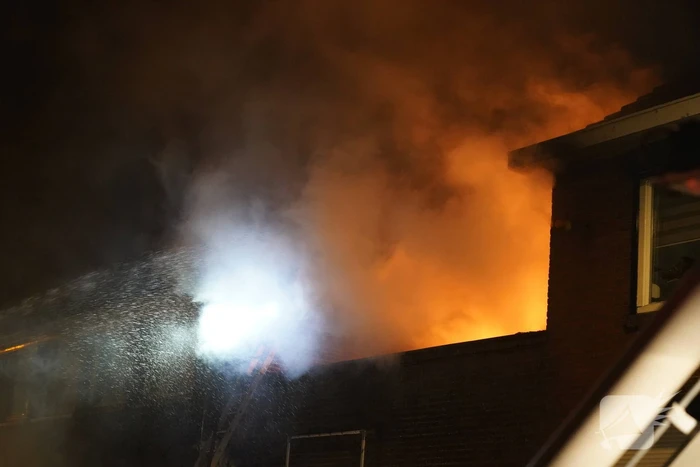 Brandweer redt katten uit woning bij brand