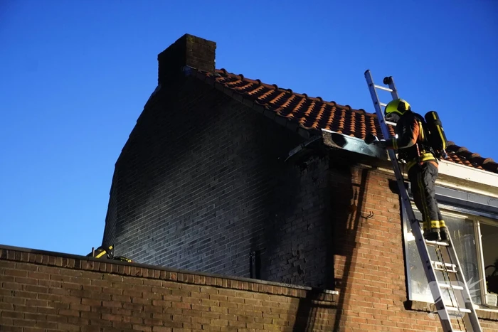 Brandweer redt katten uit woning bij brand