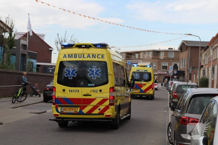 Traumahelikopter landt voor Andreaskerk