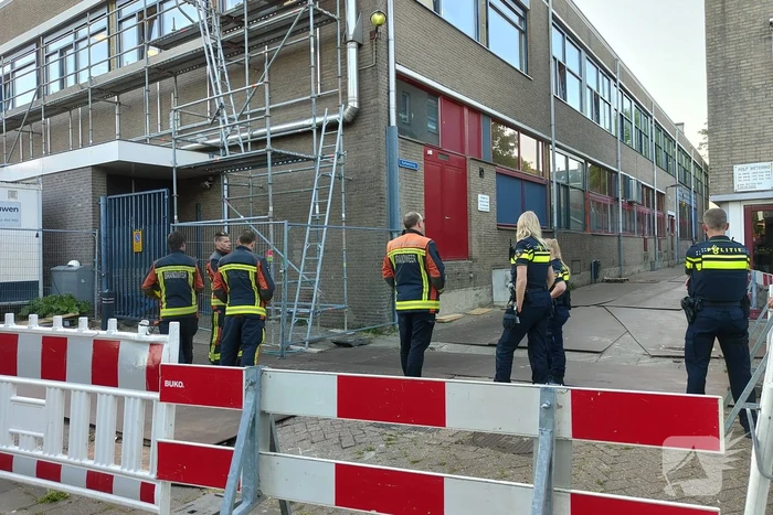 Gaslekkage ontstaan op bedrijventerrein