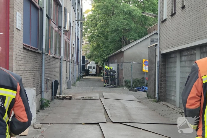 Gaslekkage ontstaan op bedrijventerrein