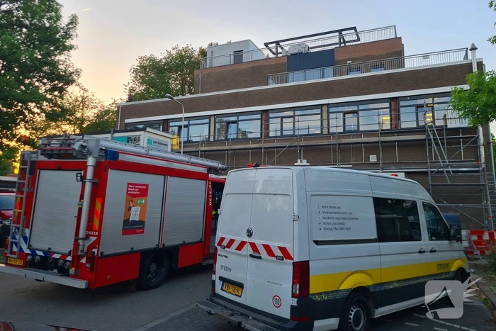 Gaslekkage ontstaan op bedrijventerrein