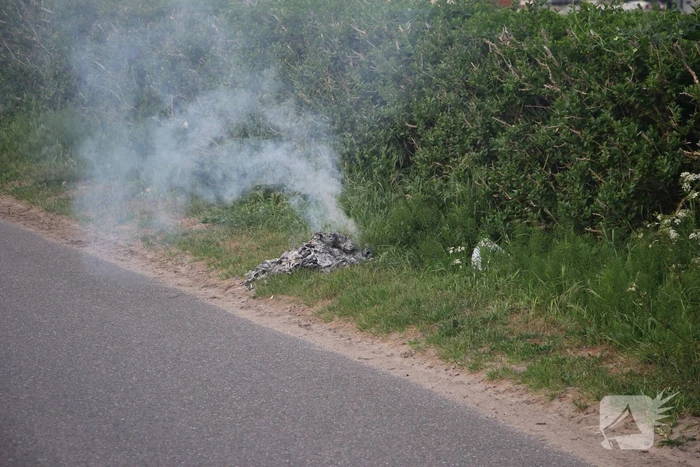 Brandend karton snel geblust