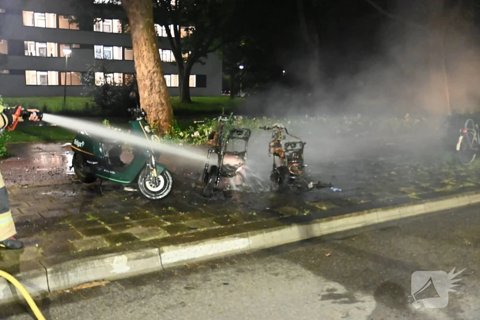 Felyx deelscooters verwoest vanwege brand