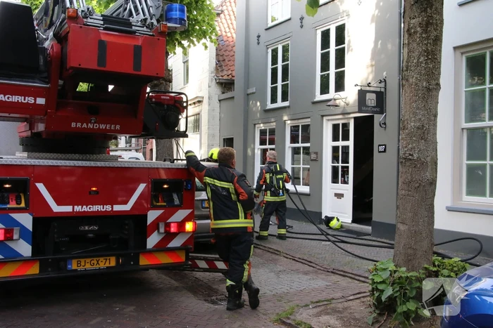 Brand in bedrijfspand van een mondhygiëniste