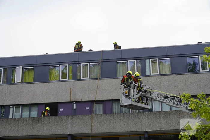Brand op dak van maisonnette bij werkzaamheden