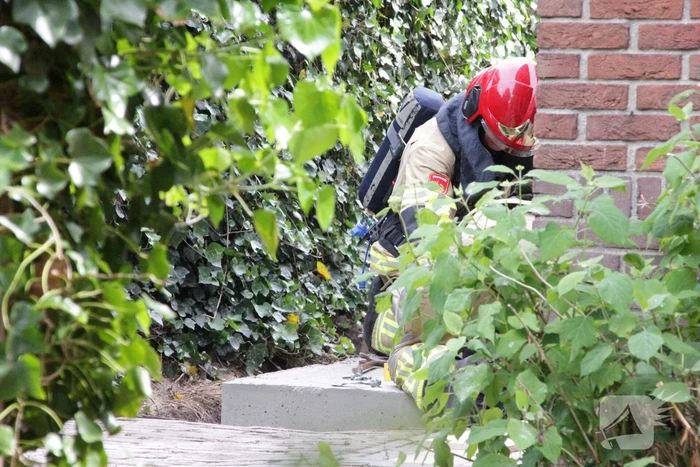 Gasleiding geraakt tijdens sloopwerkzaamheden