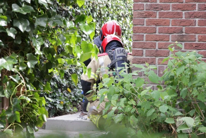 Gasleiding geraakt tijdens sloopwerkzaamheden