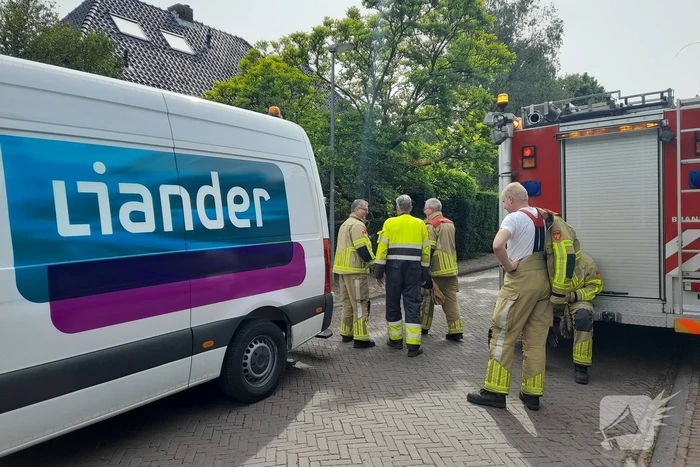 Gasleiding geraakt tijdens sloopwerkzaamheden